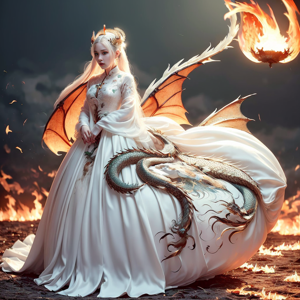 White Dragon Dress